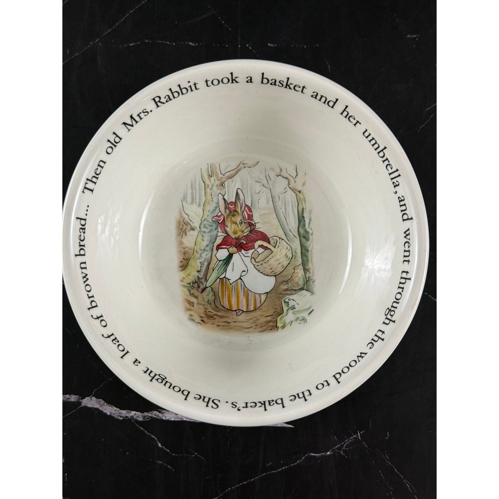 Vintage Wedgwood Etruria Beatrix Potter Peter Rabbit 5 3/4in Bowl MINT!